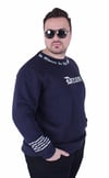 Mocgrande Büyük Beden Bisiklet Yaka 3ip Sweat Dream 25715 LACIVERT