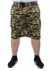 Mocgrande Büyük Beden Commando Camouflage Erkek Penye Şort 23606 BEJ