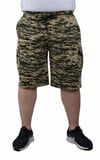 Mocgrande Büyük Beden Commando Camouflage Erkek Penye Şort 23606 Askeri Yeşil