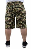 Mocgrande Büyük Beden Commando Camouflage Erkek Penye Şort 23606 BEJ