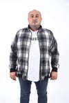 MocGrande Büyük Beden Dik Yaka Sweat Oduncu 22219