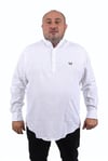 MocGrande Büyük Beden Erkek Hakim Yaka Uzun Kol Gömlek 22313