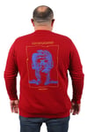 Mocgrande Büyük Beden Erkek Sweat MalcolmX 22735 BORDO