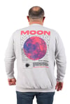 Starbattal Büyük Beden Erkek Sweat Moon 22731 Taş Gri
