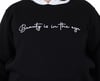 MocGrande Büyük Beden Kapüşonlu 3ip Sweat Beauty 25714 SIYAH