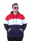 Mocgrande Büyük Beden Kapüşonlu 3ip Sweat MG 25725 KIRMIZI