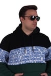 MocGrande Büyük Beden Kapüşonlu 3ip Sweat Transforming 25713 LACIVERT