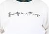 MocGrande Büyük Beden Kapüşonlu 3ip Sweat Beauty 25714 EKRU