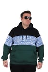 MocGrande Büyük Beden Kapüşonlu 3ip Sweat Transforming 25713 LACIVERT