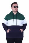 Mocgrande Büyük Beden Kapüşonlu 3ip Sweat MG 25725 NEFTI