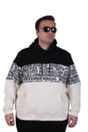 MocGrande Büyük Beden Kapüşonlu 3ip Sweat Transforming 25713 SIYAH