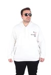 MocGrande Büyük Beden Kapüşonlu Sweat Double Face Never 25706 EKRU