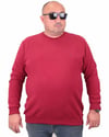 MocGrande Büyük Beden Selanik Classic Sweat 23200 BORDO