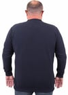 MocGrande Büyük Beden Selanik V Yaka Classic Sweat 23201 LACIVERT