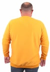MocGrande Büyük Beden Selanik V Yaka Classic Sweat 23201 HARDAL