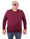 MocGrande Büyük Beden Selanik V Yaka Classic Sweat 23201 MURDUM
