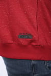 MocGrande Büyük Beden Sweatshirt Bisiklet Yaka Deri Arma 22703
