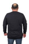 MocGrande Büyük Beden Sweatshirt Bisiklet Yaka Deri Arma 22703
