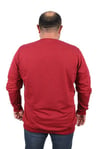 MocGrande Büyük Beden Sweatshirt Bisiklet Yaka Deri Arma 22703