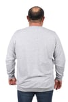 MocGrande Büyük Beden Sweatshirt Bisiklet Yaka Deri Arma 22703