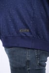 MocGrande Büyük Beden Sweatshirt Bisiklet Yaka Deri Arma 22703