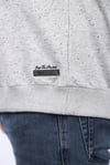 MocGrande Büyük Beden Sweatshirt Bisiklet Yaka Deri Arma 22703