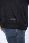 MocGrande Büyük Beden Sweatshirt Bisiklet Yaka Deri Arma 22703