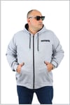 Starbattal Büyük Beden Sweatshirt Nitro 22739 GRI MELANJ