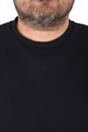 Mocgrande Büyük Beden Sweatshirt V design 22742 LACIVERT