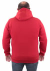 Mocgrande Büyük Beden Unisex Kapüşonlu 3ip Sweat 11701 KIRMIZI