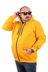 Mocgrande Büyük Beden Unisex Kapüşonlu 3ip Sweat 11701 HARDAL
