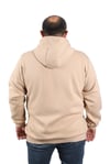 Mocgrande Büyük Beden Unisex Kapüşonlu 3ip Sweat 11701 BEJ