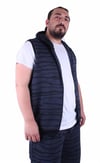 Mocgrande Büyük Beden Unisex Yelek 23600 INDIGO