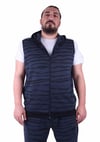 Mocgrande Büyük Beden Unisex Yelek 23600 INDIGO