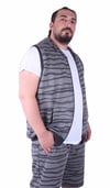Mocgrande Büyük Beden Unisex Yelek 23600 GRI