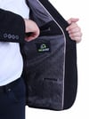 Mocgrande Erkek Büyük Beden 4 Drop Blazer Şönili Ceket 500602 SIYAH