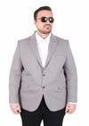 Mocgrande Erkek Büyük Beden 4 Drop Blazer Sedef Ceket 500606 TOPRAK