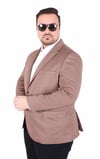 Mocgrande Erkek Büyük Beden 4 Drop Blazer Zaha Ceket 500603 Vizon