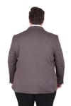 Mocgrande Erkek Büyük Beden 4 Drop Blazer Sedef Ceket 500606 KAHVERENGİ