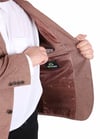Mocgrande Erkek Büyük Beden 4 Drop Blazer Zaha Ceket 500603 Vizon