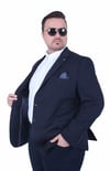 Mocgrande Erkek Büyük Beden 4 Drop Blazer Zaha Ceket 500603 LACIVERT