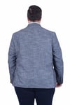 Mocgrande Erkek Büyük Beden 6 Drop Blazer Tuna Ceket 500601 SIYAH