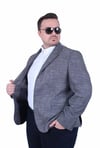 Mocgrande Erkek Büyük Beden 6 Drop Blazer Tuna Ceket 500601 SIYAH