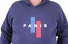 Mocgrande Erkek Büyük Beden Kapuşonlu Sweat Paris 23209 INDIGO