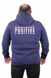 Mocgrande Erkek Büyük Beden Kapuşonlu Sweat Positive 23211 INDIGO