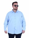 Mocgrande Erkek Büyük Beden Klasik Cepsiz Gömlek 11363 MAVI