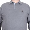 MocGrande Erkek Büyük Beden Polo Yaka Sweat Moc Grande 24410 ANTRASİT MELANJ