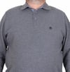 MocGrande Erkek Büyük Beden Polo Yaka Sweat Orjinal 24409 ANTRASİT MELANJ