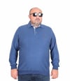 Starbattal Erkek Büyük Beden Polo Yaka Sweat Moc Grande 24410 Marin