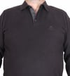 MocGrande Erkek Büyük Beden Polo Yaka Sweat Feel Good 24408 SIYAH
